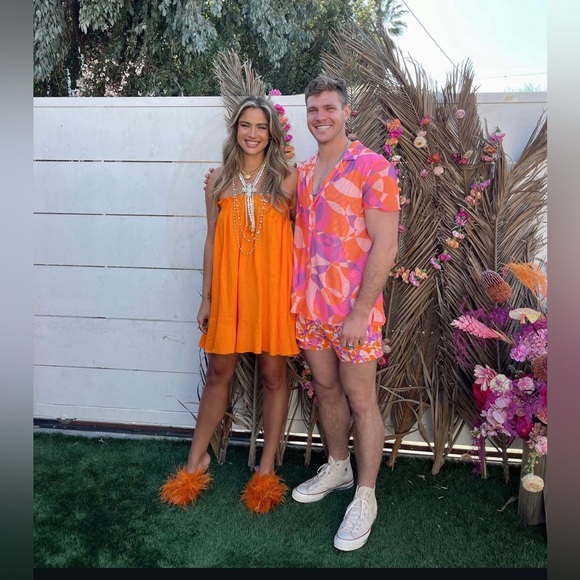 Show Me Your MUMU Sunset Daiquiri Blake Button Up Shirt Unisex - Picture 5 of 9